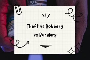 Theft vs Robbery vs Burglary